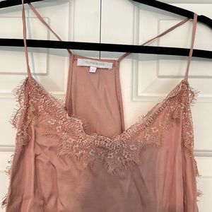 Silk Lace Trim Top